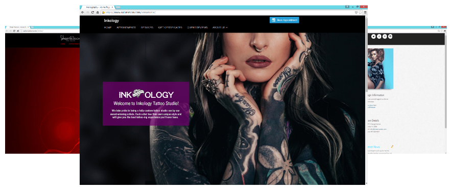 Photo of Example of Custom Tattoo Studio Websites