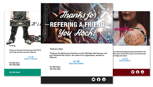 photo of examples of email templates for tattoo studio